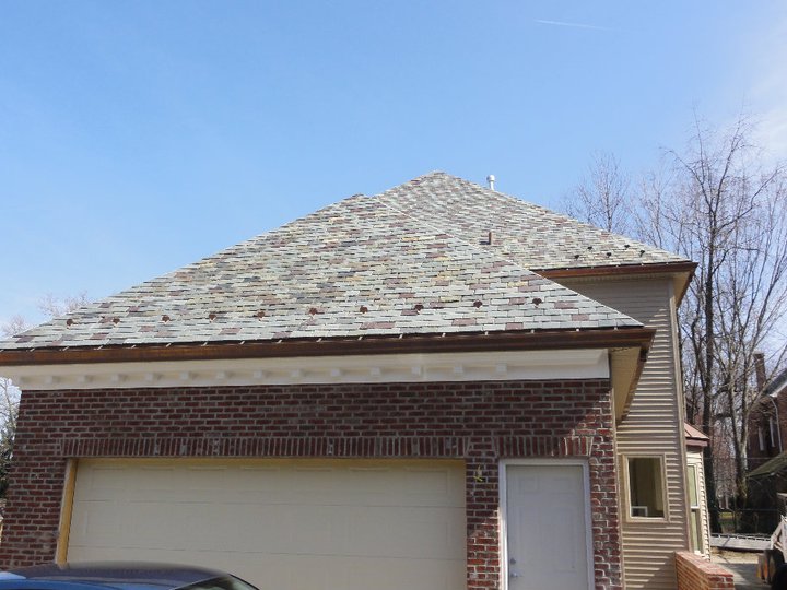 Copper Gutters and Slate Roof