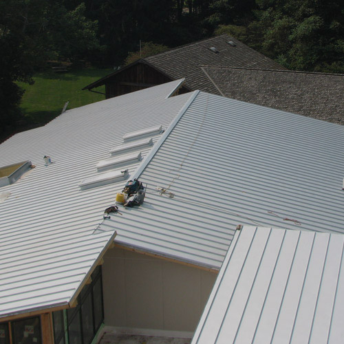 Green Project at Powder Mill Nature Reserve, Standing Seam Metal Roof