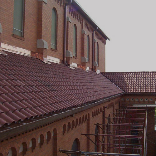 St. Benedict Church, Baltimore Maryland Custom Copper and Tile Roof